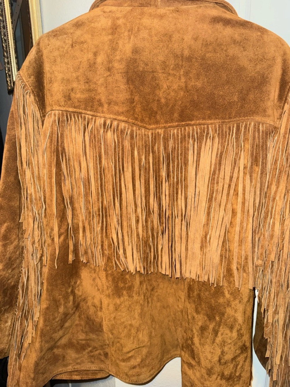 Leather Gallery Women's Suede Fringe Jacket in Chestnut - Picture 2 of 4